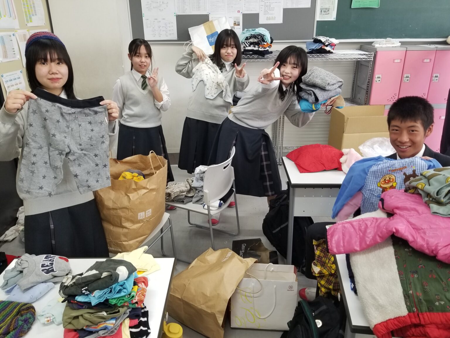 中学2年 ‘’届けよう 服のチカラ‘’ プロジェクト | 昌平中学校・高等学校