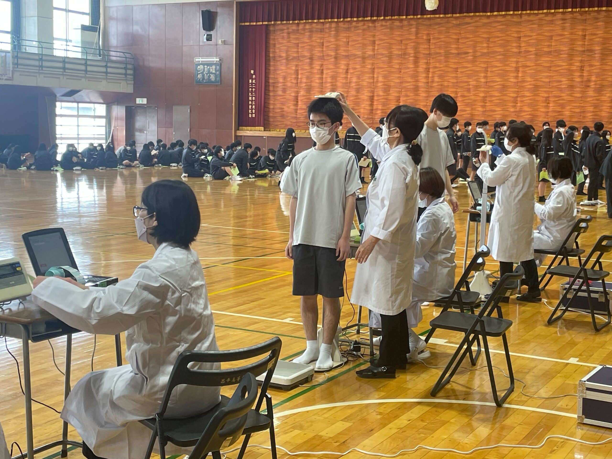 内科検診　中学校 
